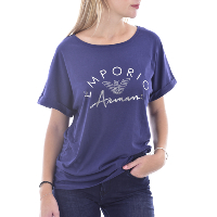 Emporio Armani Tee-shirt Bleu À Manches Courtes 164340 0p291 