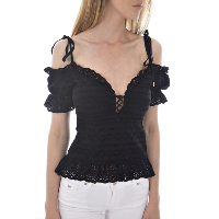 Guess Corset Noir Broderie Anglaise W92h0c