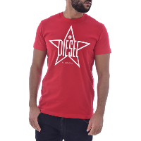 Tee-shirt Rouge Manches Courtes T-diego-yh Diesel