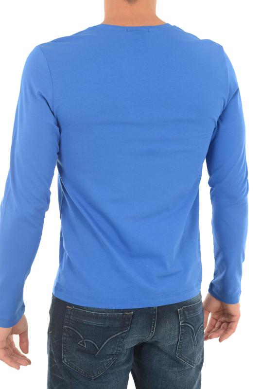 Redskins Tee Shirt Bleu Basic Aikido Homme