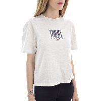 Tommy Jeans Tee-shirt Gris Manches Courtes DW06721 EMBROIDERY