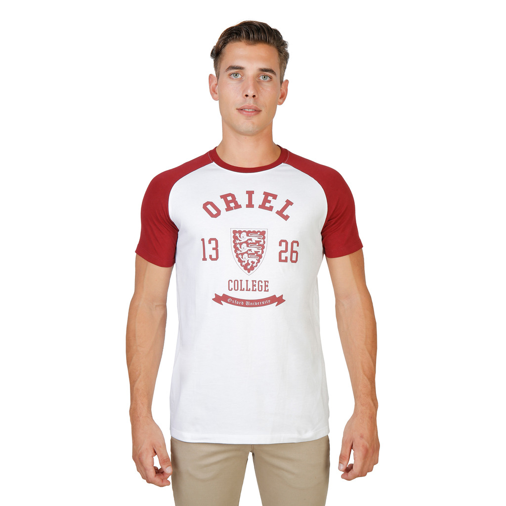 Oxford University Tee-shirt Oriel Raglan Mm Rouge