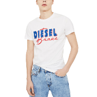 Tee-shirt Blanc Mc T-diego C2 Diesel