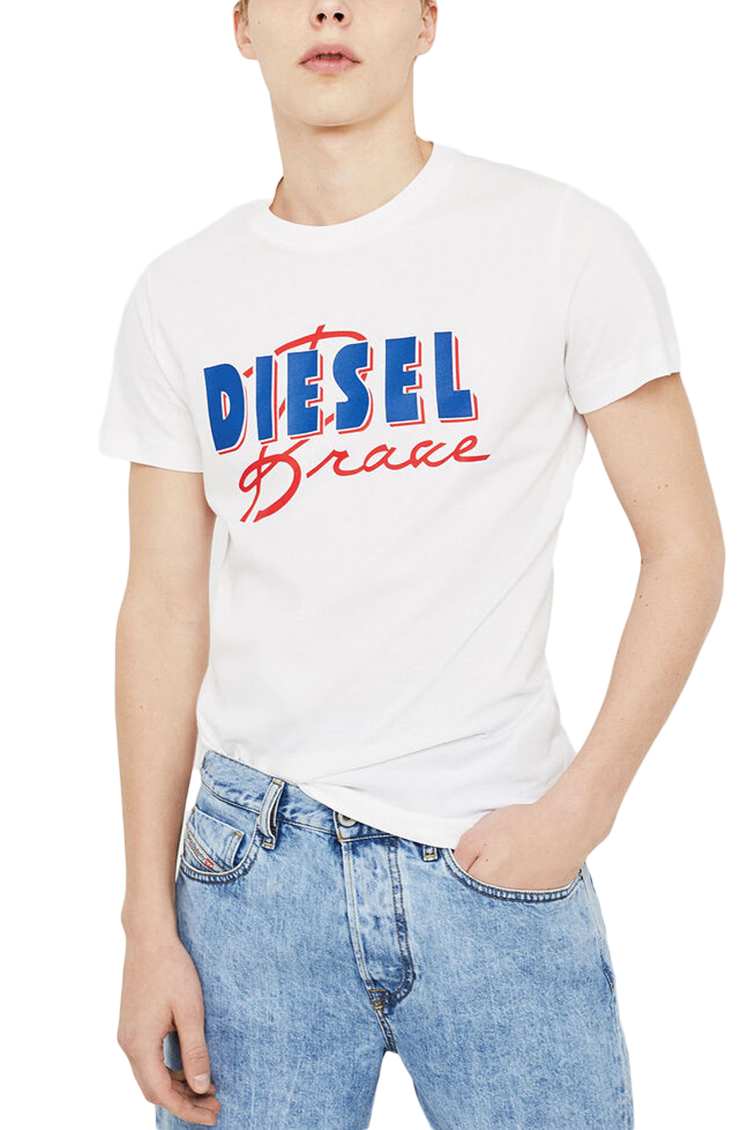 Tee-shirt Blanc Mc T-diego C2 Diesel