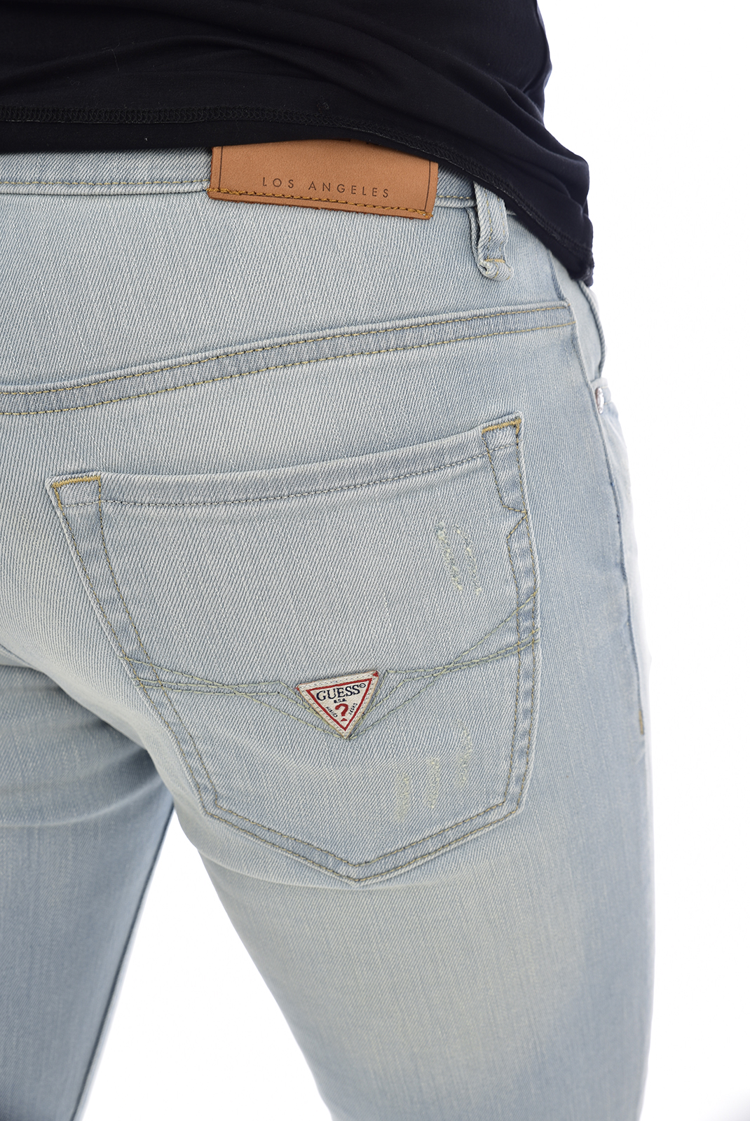Guess Jeans Bleu Skinny Taille Basse M92an2 Angels 